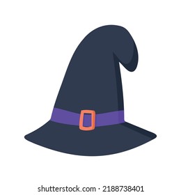 Wide Brimmed Witch Hat with Conical Crown for Halloween