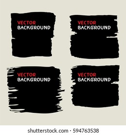 wide brush collection,grunge texture background,vector background