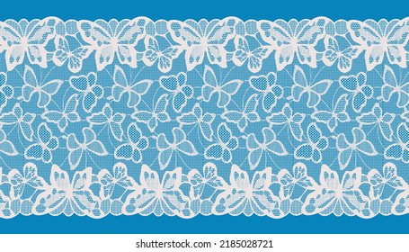 Wide Butterfly Lace Fabric Trim for decoration