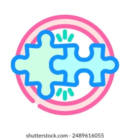 wide cimpatibility product label caution color icon vector. wide cimpatibility product label caution sign. isolated symbol illustration