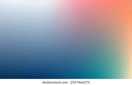 Wide colorful Gradient Background dark green and orange 