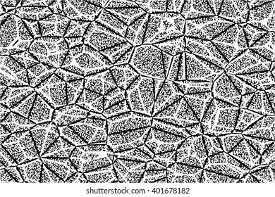 Wide cracked grunge texture  - vector illustration
