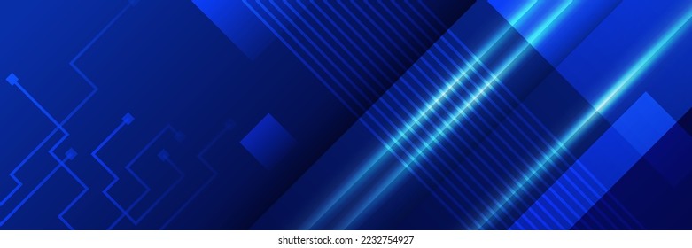 Wide Cyber security internet and networking concept. Hi-tech vector illustration with various technology elements. Abstract global sci fi concept. Digital internet communication on blue background.