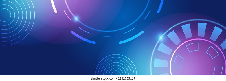 El concepto de Internet y de redes de ciberseguridad. Ilustración vectorial de alta tecnología con varios elementos tecnológicos. Resumen del concepto global de ciencia ficción. Comunicación digital en Internet sobre fondo azul.