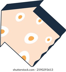 Wide dynamic arrow vector illustration