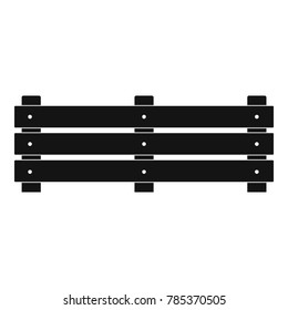 Wide fence icon. Simple illustration of wide fence vector icon for web.