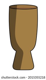 Ilustración del vector de vástago de piso ancho.