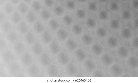 Wide format abstract background with halftone effect, visual illusion of gradient effect. Rhythmic circles. Decorative shapes. Vector EPS10 with transparency. Digitally wallpaper. 16 : 9