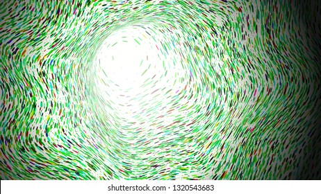 Wide format abstract background, optical illusion of gradient effect. Stipple effect. Rhythmic noise particles. Grain texture. Full HD wallpaper with strokes. Vector EPS10 with transparency