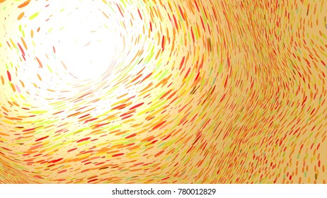 Wide format abstract background, optical illusion of gradient effect. Stipple effect. Rhythmic noise particles. Grain texture. Full HD wallpaper with strokes. Vector EPS10 with transparency