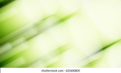 Wide format abstract background. Rhythmic circles. Decorative shapes. 3d green background. Vector EPS10 without gradient with transparency. Motion blur illusion