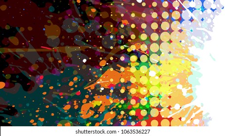 Wide format abstract grunge background. Vector EPS10 without gradient with transparency.