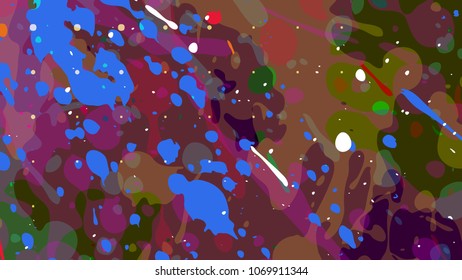 Wide format abstract grunge background. Vector without gradient. Place for text. Paint splashes. Background for presentation business card. Full HD 4K grunge wallpaper. Vector EPS10 with transparency