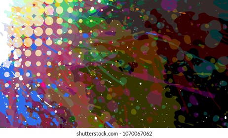 Wide format abstract grunge background. Vector EPS10 without gradient with transparency.