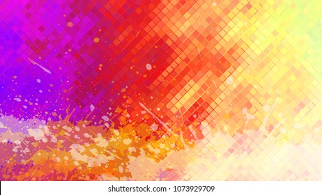 Wide format abstract grunge background. Vector without gradient. Place for text. Paint splashes. Background for presentation business card. Full HD 4K grunge wallpaper. Vector EPS10 with transparency