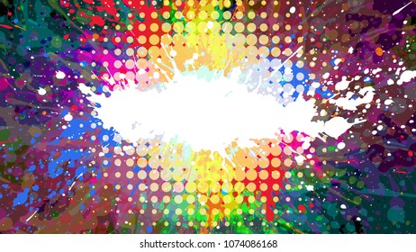 Wide format abstract grunge background. Vector EPS10 without gradient with transparency.