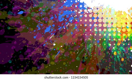 Wide format abstract grunge background. Vector EPS10 without gradient with transparency.
