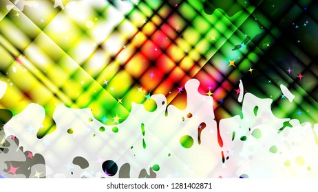 Wide format abstract grunge background. Vector EPS10 with mesh gradient and transparency. Place for text. Paint splashes. Background for funky card, flyer party. 