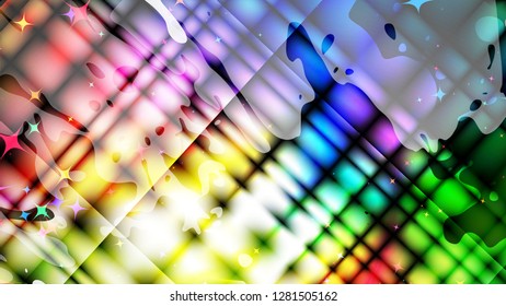 Wide format abstract grunge background. Vector EPS10 with mesh gradient and transparency. Place for text. Paint splashes. Background for funky card, flyer party. Full HD 4K grunge wallpaper.