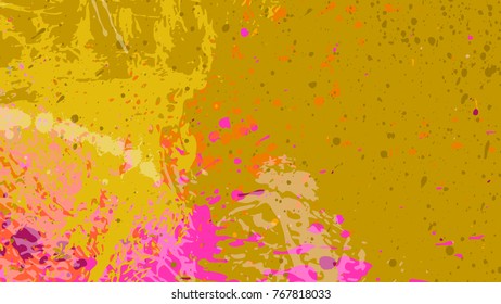 Wide format abstract grunge background. Vector without gradient. Place for text. Paint splashes. Background for presentation business card. Full HD 4K grunge wallpaper. Vector EPS10 with transparency