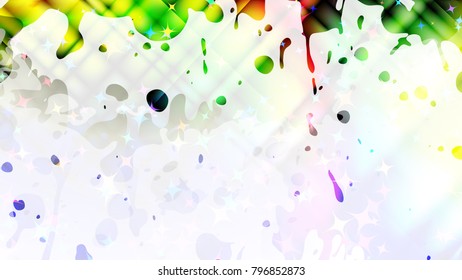 Wide format abstract grunge background. Vector EPS10 with mesh gradient and transparency. Place for text. Paint splashes. Background for funky card, flyer party. Full HD 4K grunge wallpaper.