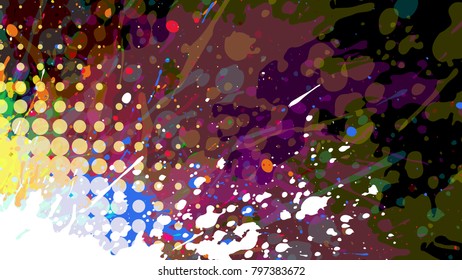 Wide format abstract grunge background. Vector EPS10 without gradient with transparency.