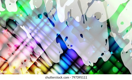 Wide format abstract grunge background. Vector EPS10 with mesh gradient and transparency. Place for text. Paint splashes. Background for funky card, flyer party. Full HD 4K grunge wallpaper.