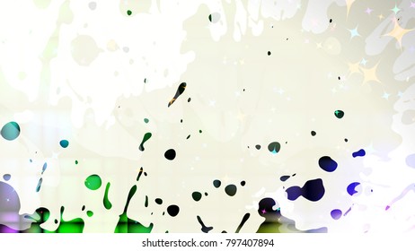 Wide format abstract grunge background. Vector EPS10 with mesh gradient and transparency. Place for text. Paint splashes. Background for funky card, flyer party. Full HD 4K grunge wallpaper.