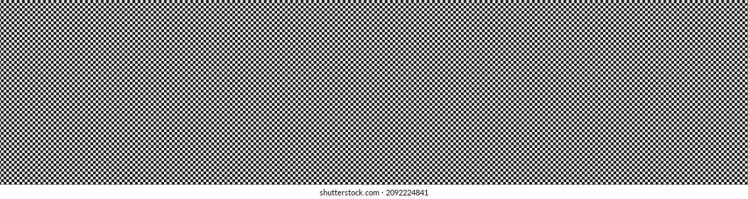 Wide format checkered patteren, background. Chequered backdrop. Chessboard, checkerboard texture