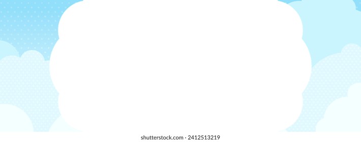 wide frame with blue sky background
