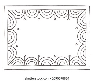 Wide frame outline circus fair