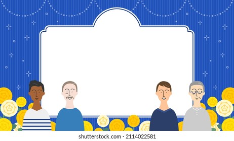 wide frame template for father's day