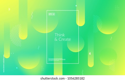 Wide geometric background. Simple shapes with trendy gradients composition. Eps10 vector.