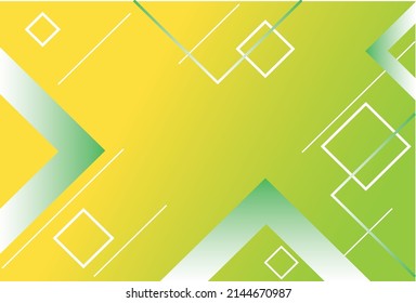 Wide geometric background. Simple shapes with trendy gradients composition