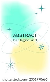 Wide geometric background. Simple shapes with trendy gradients composition. Eps10 vector.