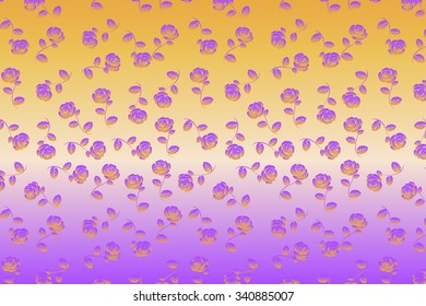 Wide Glamorous Floral Background  - vector illustration
