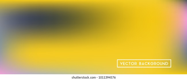 Wide headers modern yellow background. Narrow smooth blurred futuristic template. Bright desert hologram style backdrop. Blank Holographic spectrum gradient for printed products, covers.