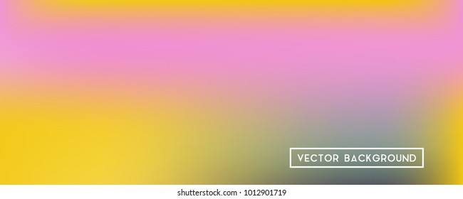 Wide headers modern yellow background. Narrow smooth blurred futuristic template. Bright desert hologram style backdrop. Blank Holographic spectrum gradient for printed products, covers.
