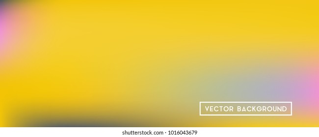 Wide headers modern yellow background. Narrow smooth blurred futuristic template. Bright desert hologram style backdrop. Blank Holographic spectrum gradient for printed products, covers.