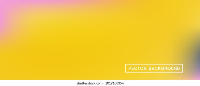 Wide headers modern yellow background. Narrow smooth blurred futuristic template. Bright desert hologram style backdrop. Blank Holographic spectrum gradient for printed products, covers.