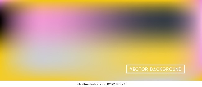 Wide headers modern yellow background. Narrow smooth blurred futuristic template. Bright desert hologram style backdrop. Blank Holographic spectrum gradient for printed products, covers.
