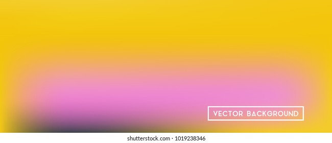 Wide headers modern yellow background. Narrow smooth blurred futuristic template. Bright desert hologram style backdrop. Blank Holographic spectrum gradient for printed products, covers.