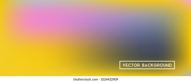 Wide headers modern yellow background. Narrow smooth blurred futuristic template. Bright desert hologram style backdrop. Blank Holographic spectrum gradient for printed products, covers.