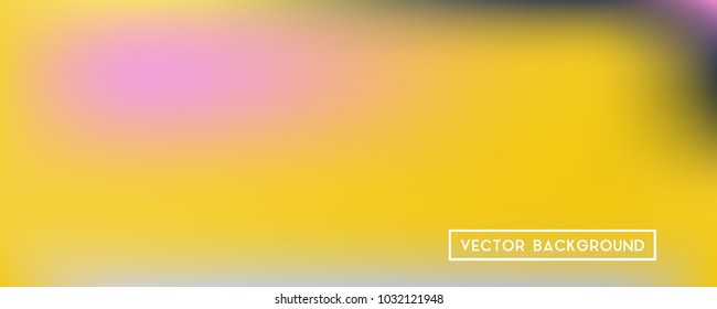 Wide headers modern yellow background. Narrow smooth blurred futuristic template. Bright desert hologram style backdrop. Blank Holographic spectrum gradient for printed products, covers.