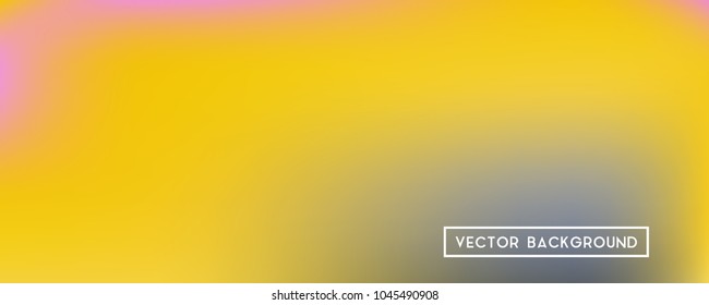 Wide headers modern yellow background. Narrow smooth blurred futuristic template. Bright desert hologram style backdrop. Blank Holographic spectrum gradient for printed products, covers.