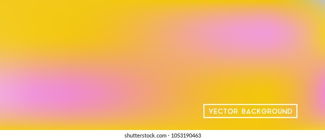Wide headers modern yellow background. Narrow smooth blurred futuristic template. Bright desert hologram style backdrop. Blank Holographic spectrum gradient for printed products, covers.
