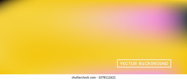 Wide headers modern yellow background. Narrow smooth blurred futuristic template. Bright desert hologram style backdrop. Blank Holographic spectrum gradient for printed products, covers.