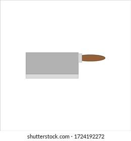 cuchillo de cocina ancho. ilustración para diseño web y móvil.