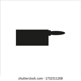 wide kitchen knife. illustration for web and mobile design.