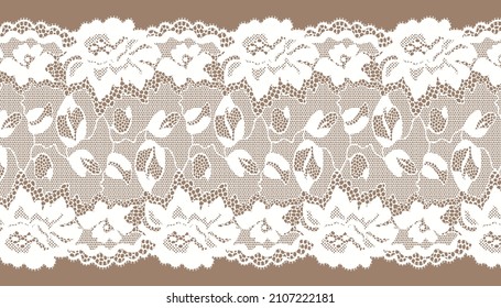 Wide luxury Lace Ribbon Trim With Big Flower